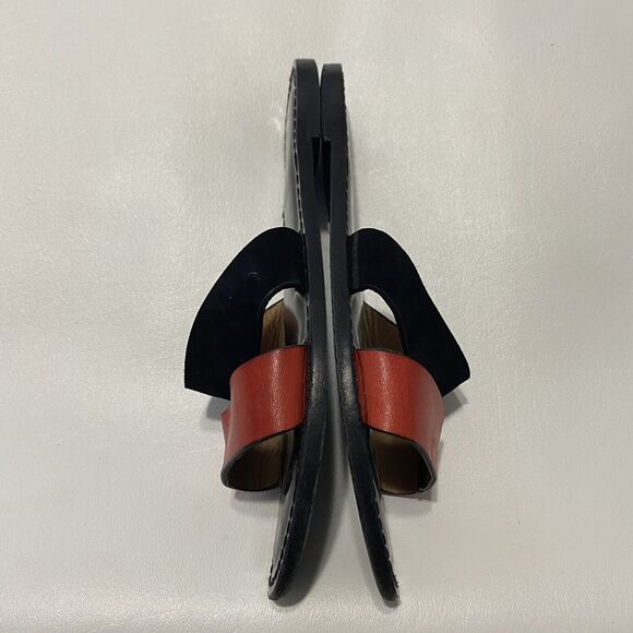 Amanu‎ Women’s 8 Style 02 The Sabi Red And Black Leather Suede Strap Sandal - Picture 7 of 11